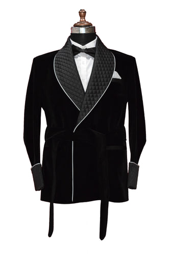 Men Black Smoking Jackets