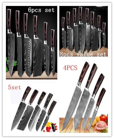 Special Set 6-piece Set 8-piece Set Knife Chef Knife Kitchen Knife Cooking