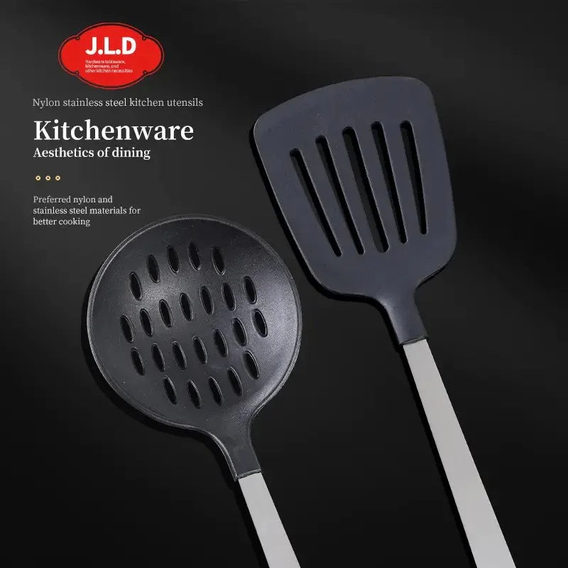 5 Piece Kitchen Utensil Set - Stainless Steel Handle