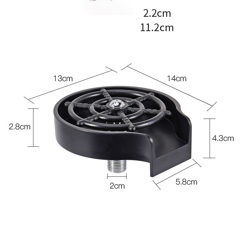 Bar Counter Cup Washer Sink High-pressure Spray Automatic.