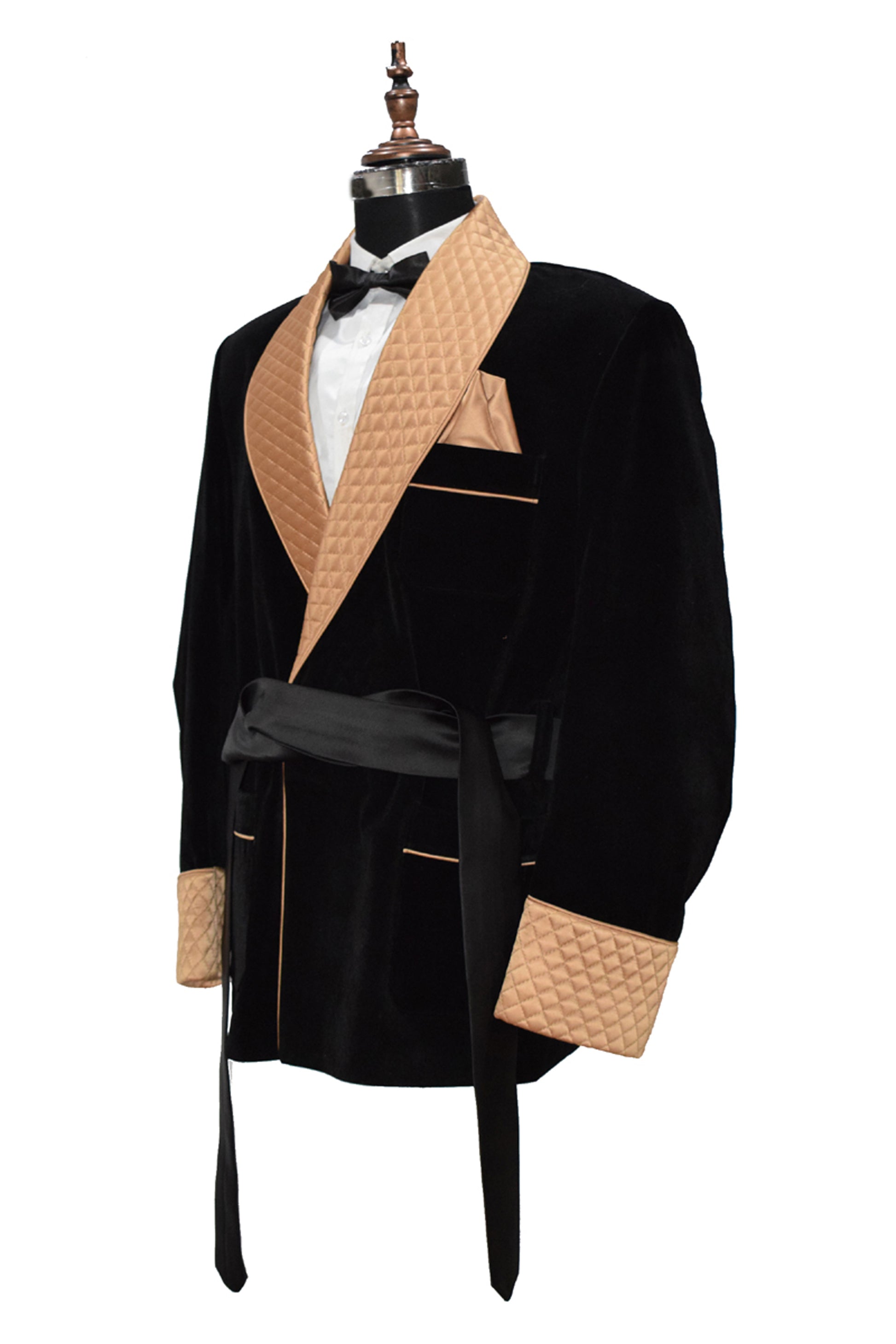 Men Black Smoking Jacket Dinner Party Wear Coats - TrendsfashionIN