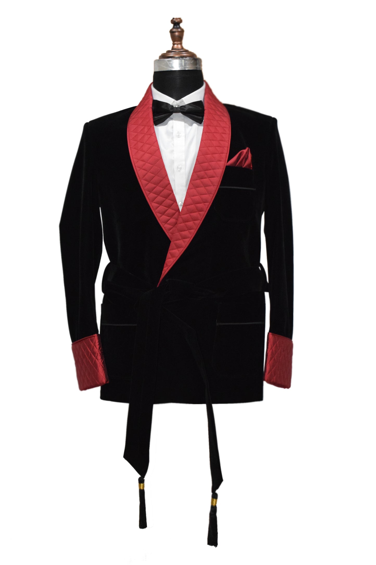 Men Black Smoking Jacket Designer Party Wear Coats - TrendsfashionIN