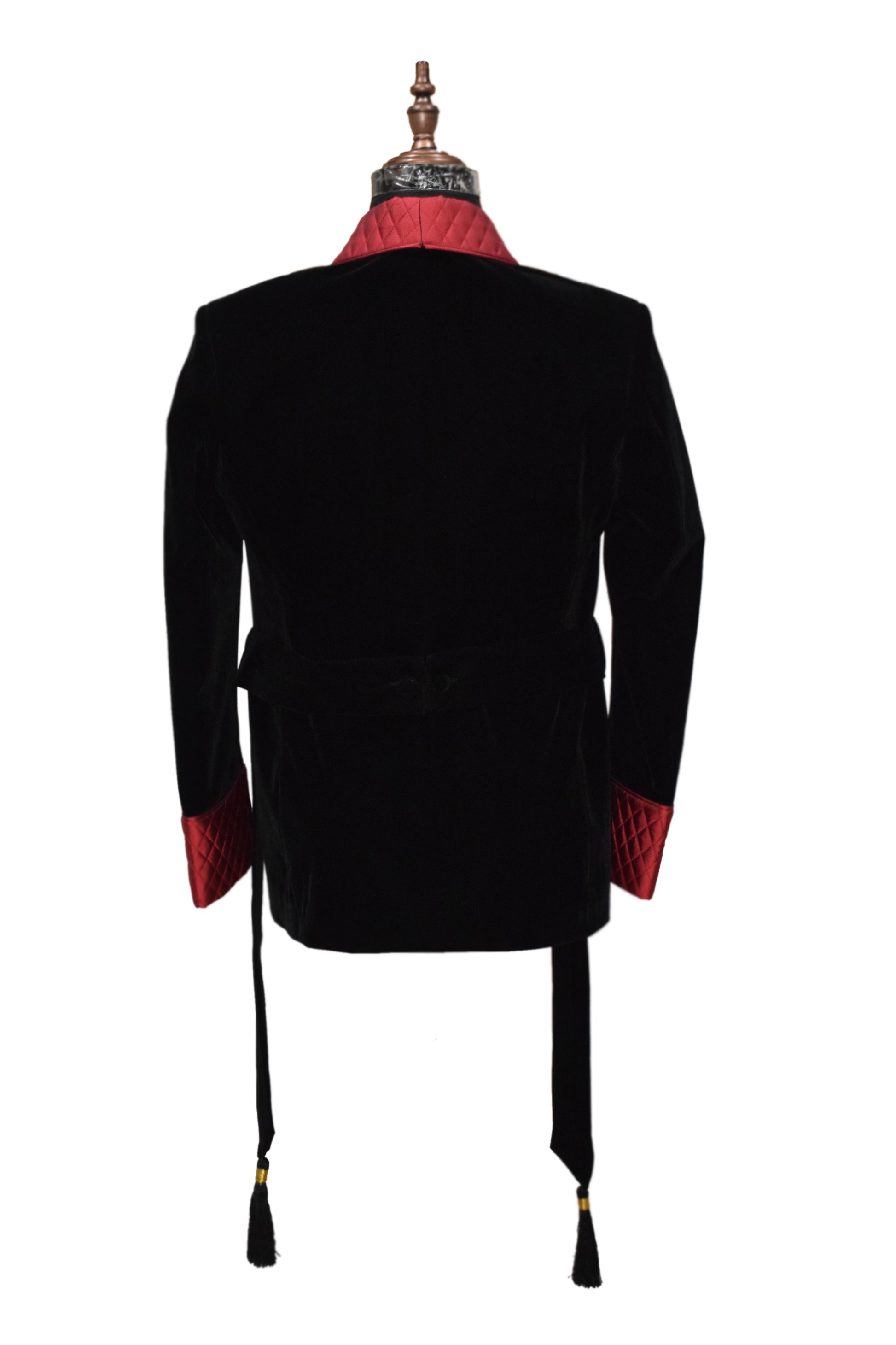 Men Black Smoking Jacket Designer Party Wear Coats - TrendsfashionIN