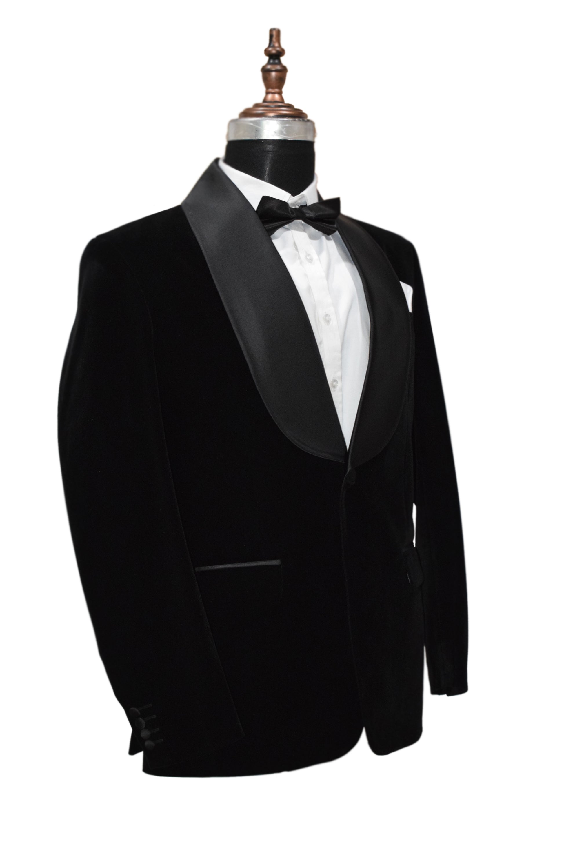 Men Black Smoking Jacket Dinner Party Wear Coats - TrendsfashionIN