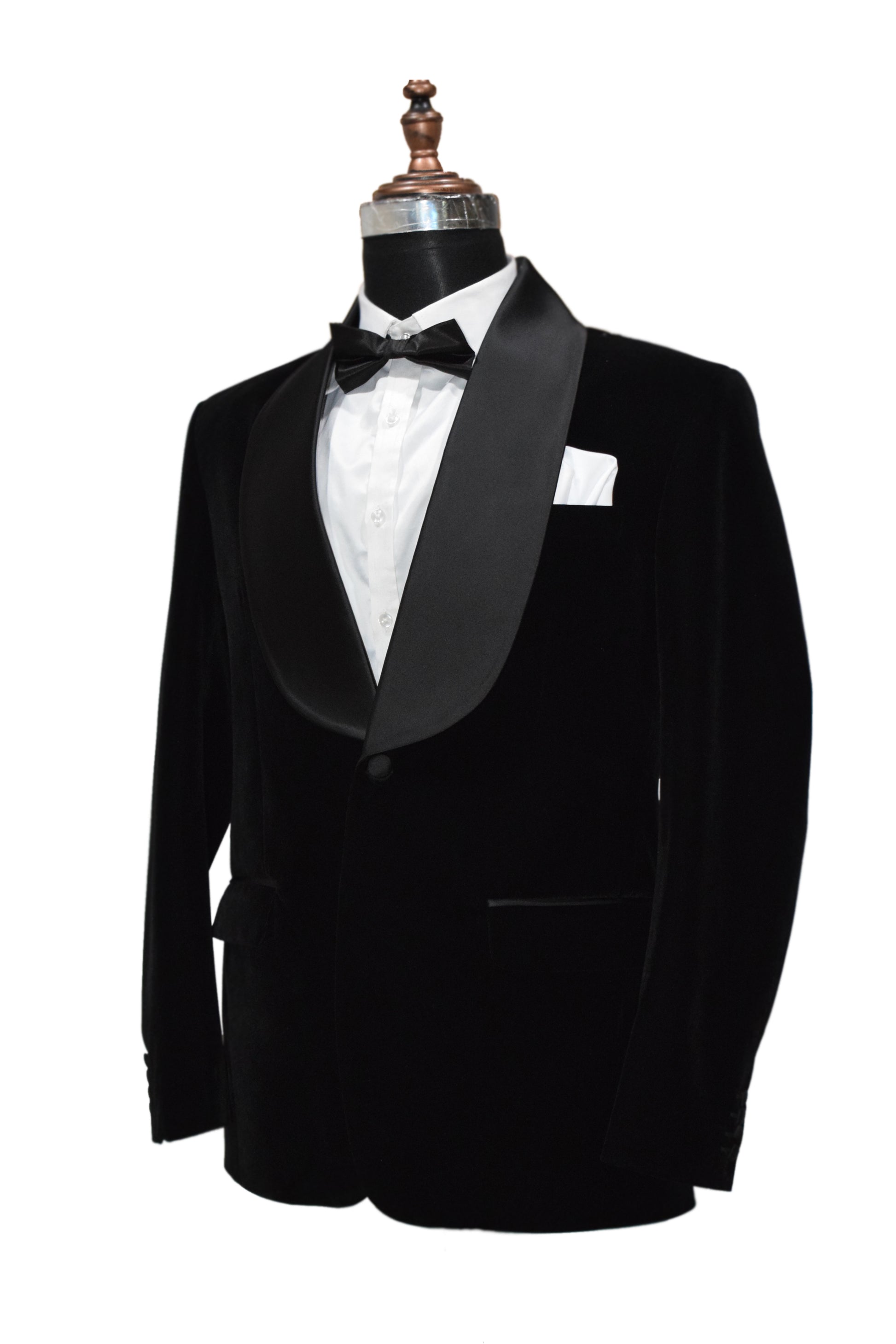 Men Black Smoking Jacket Dinner Party Wear Coats - TrendsfashionIN