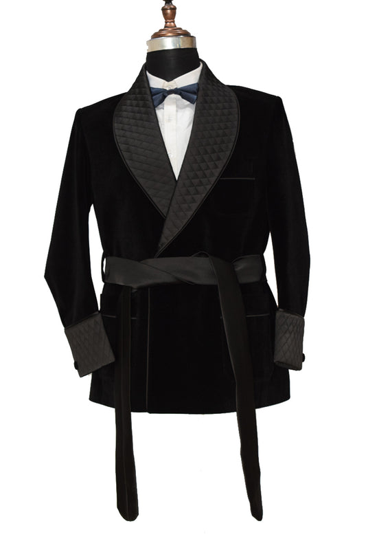 Men Black Smoking Jackets Dinner Party Wear Coats - TrendsfashionIN