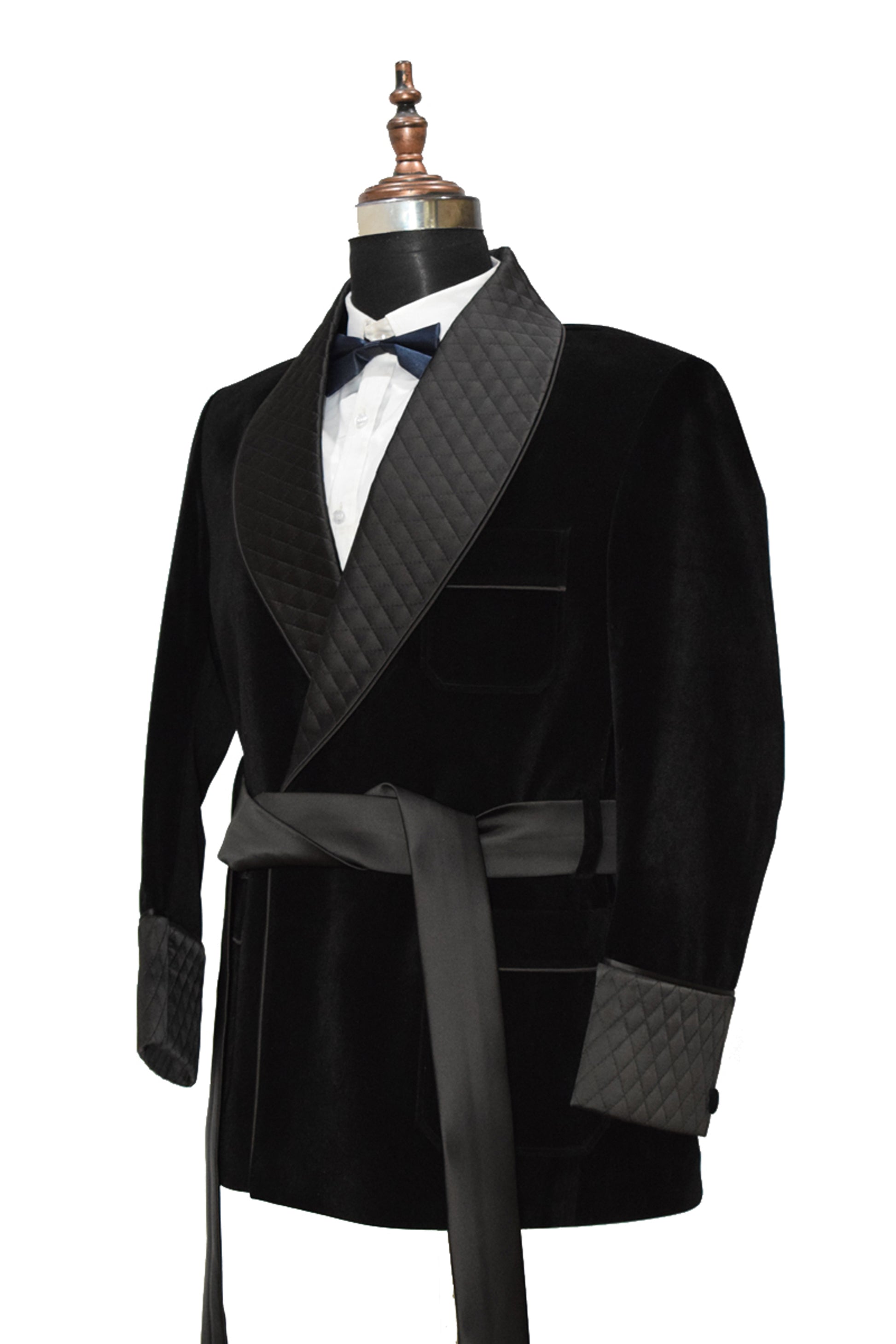 Men Black Smoking Jackets Dinner Party Wear Coats - TrendsfashionIN