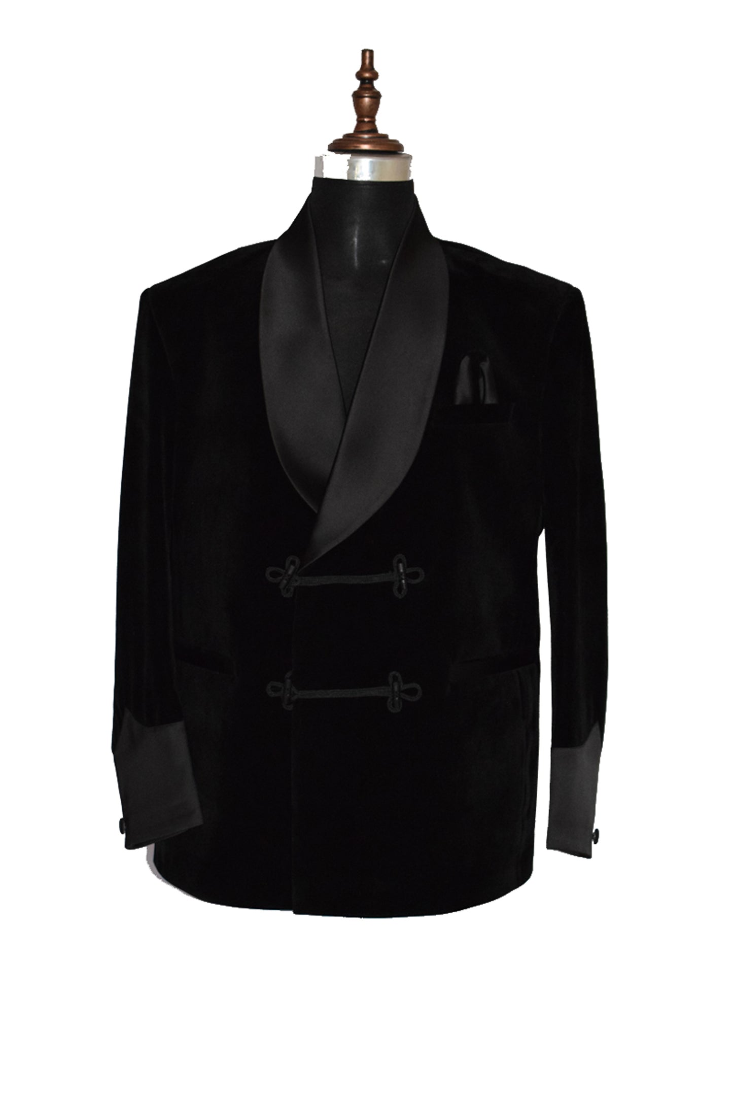 Men Black Smoking Jacket Dinner Party Wear Coat - TrendsfashionIN