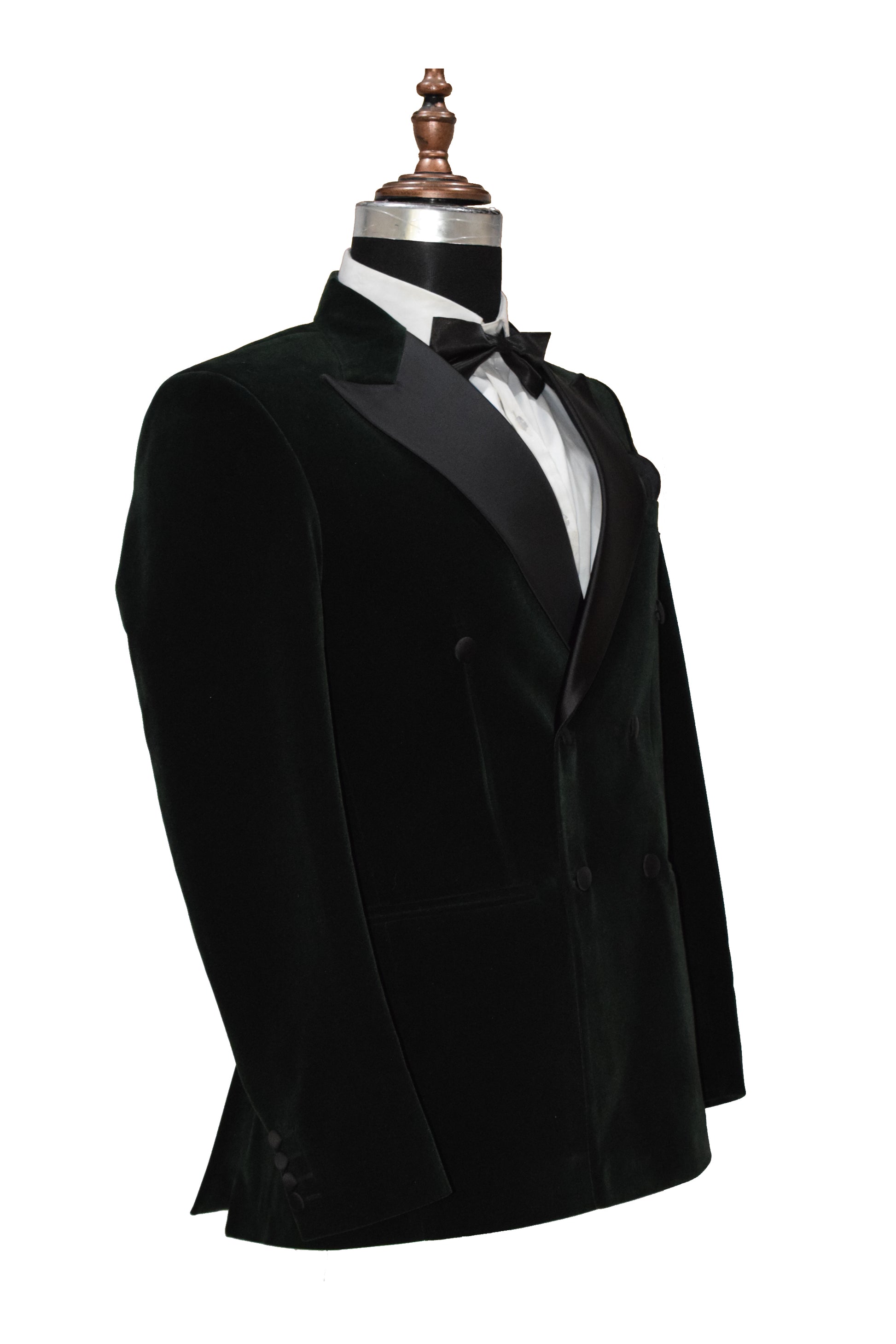 Men Green Smoking Jacket Dinner Party Wear Coats - TrendsfashionIN