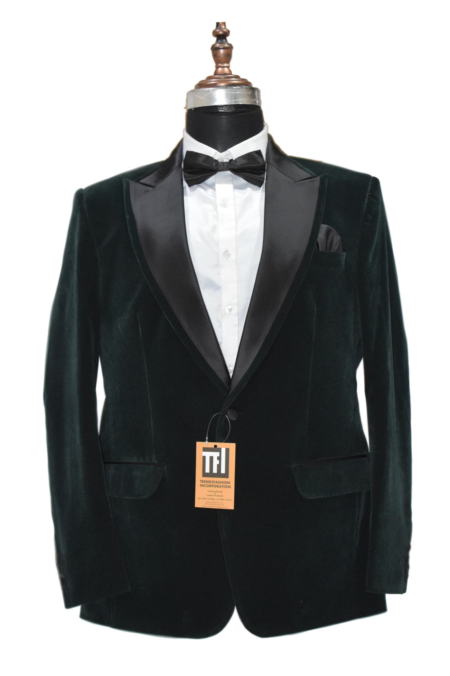 Man Green Smoking Jacket Dinner Party Wear Coat