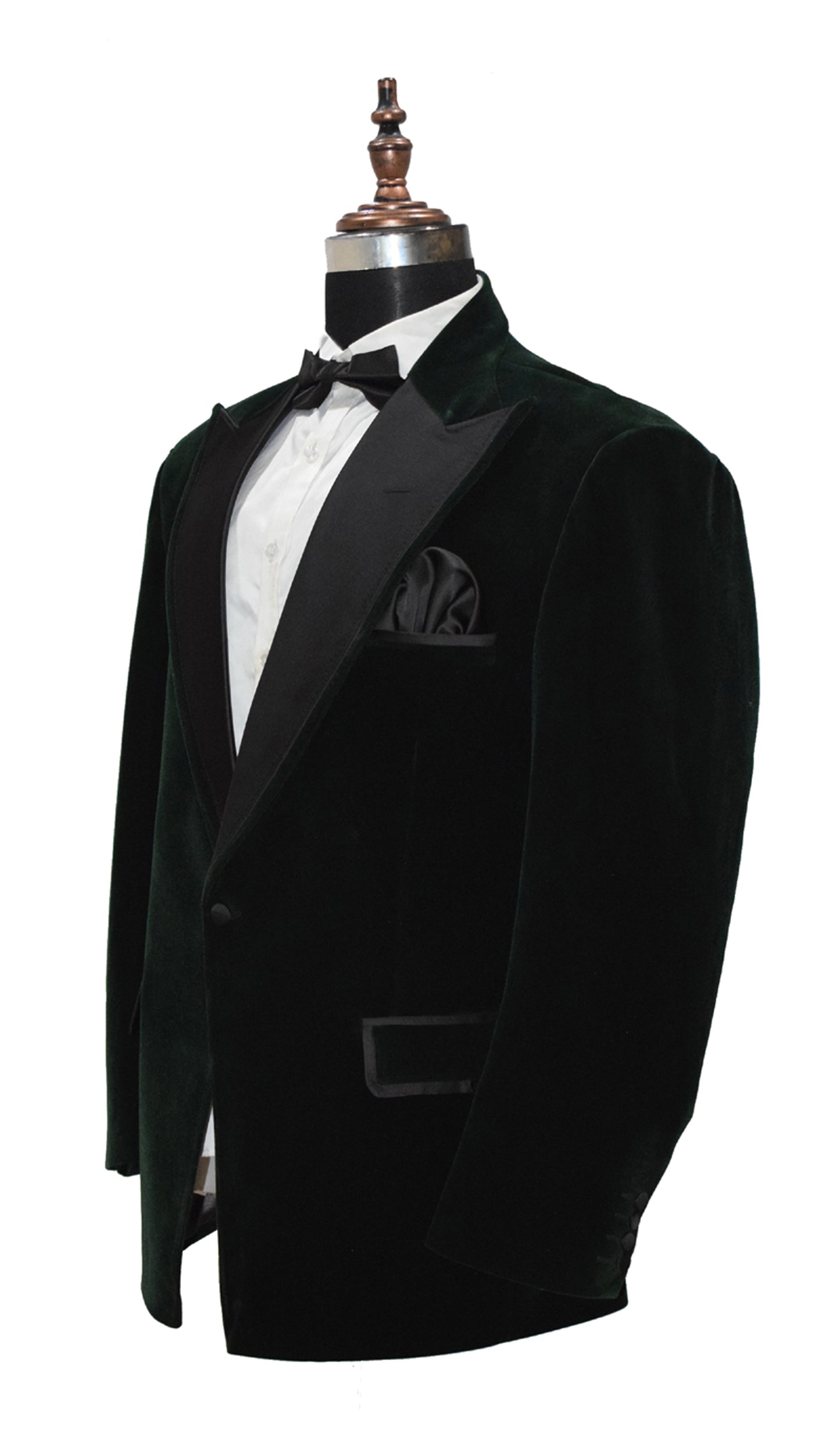 Men Green Smoking Jacket Dinner Party Wear Coat - TrendsfashionIN