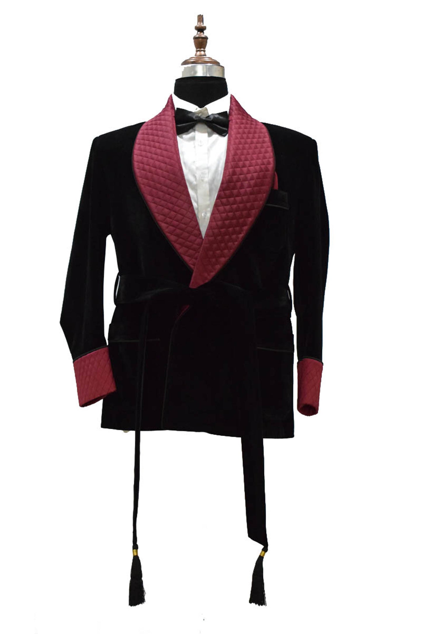 Men Black Smoking Jacket Dinner Party Wear Coat - TrendsfashionIN