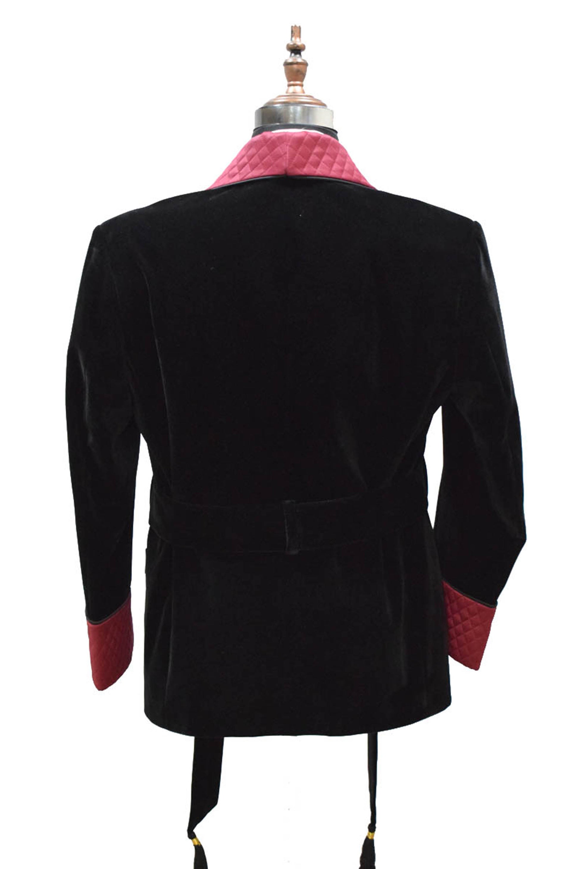 Men Black Smoking Jacket Dinner Party Wear Coat - TrendsfashionIN