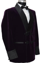 Load image into Gallery viewer, Men Purple Smoking Jacket Dinner Party Wear Blazer - TrendsfashionIN
