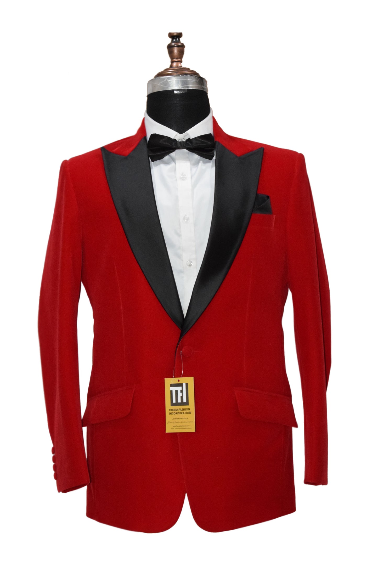 Men Red Smoking Jackets Dinner Party Wear Coats