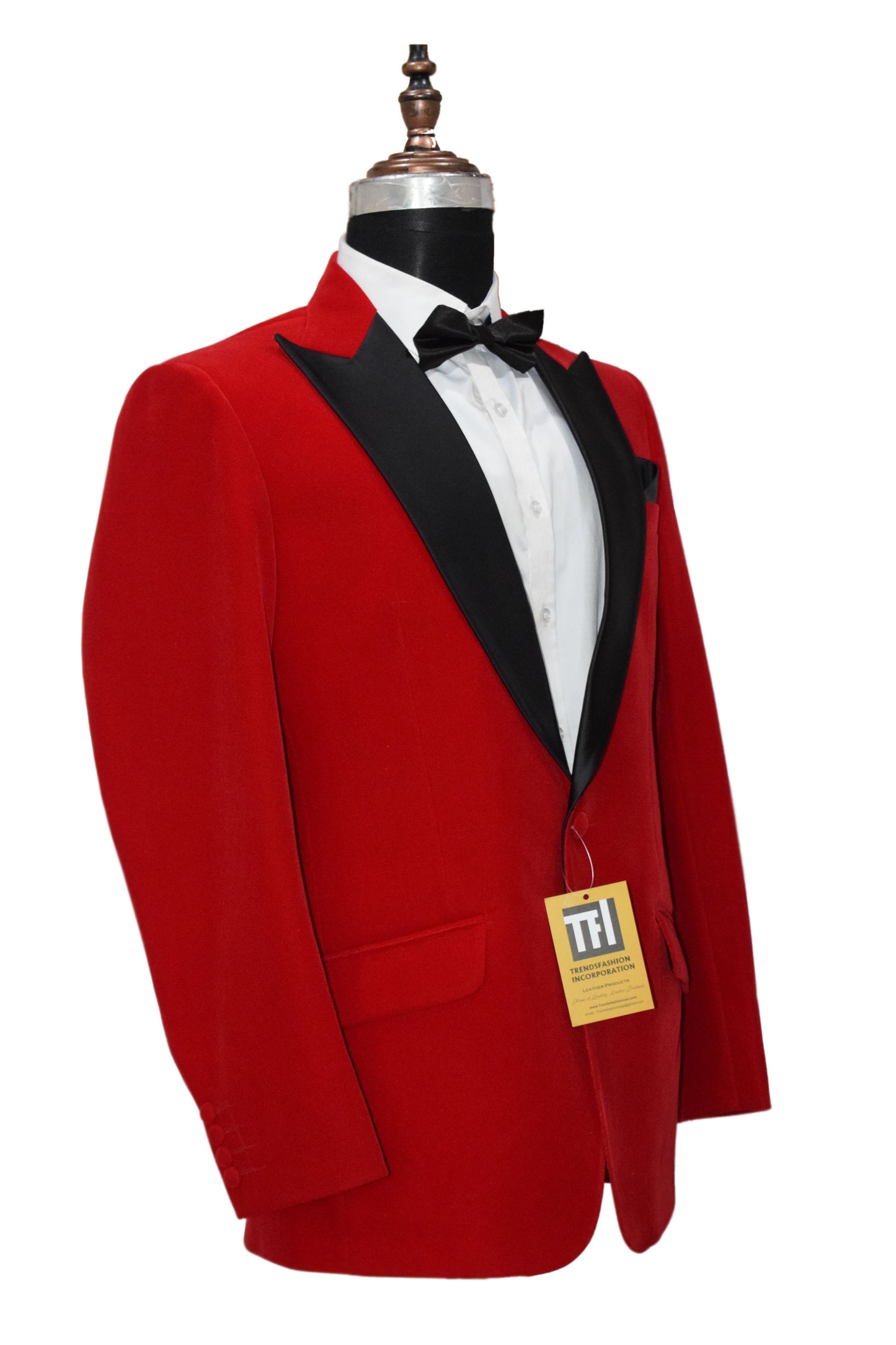 Men Red Smoking Jackets Dinner Party Wear Coats