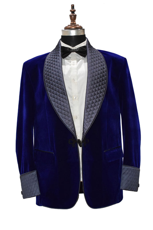 Men Red Smoking Jacket Dinner Party Wear Blazer - TrendsfashionIN