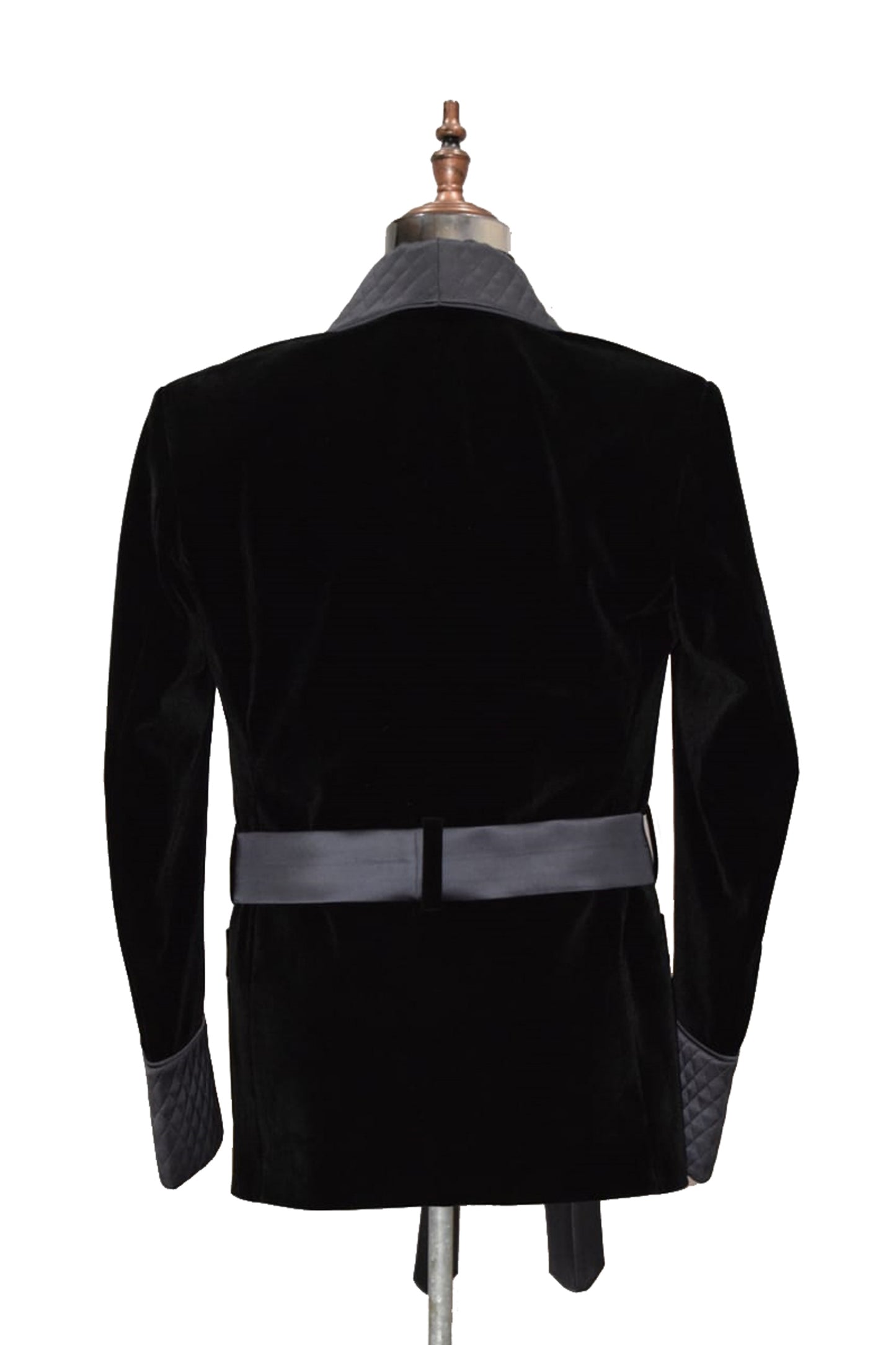 Men Black Smoking Jacket Dinner Party Wear Blazer - TrendsfashionIN