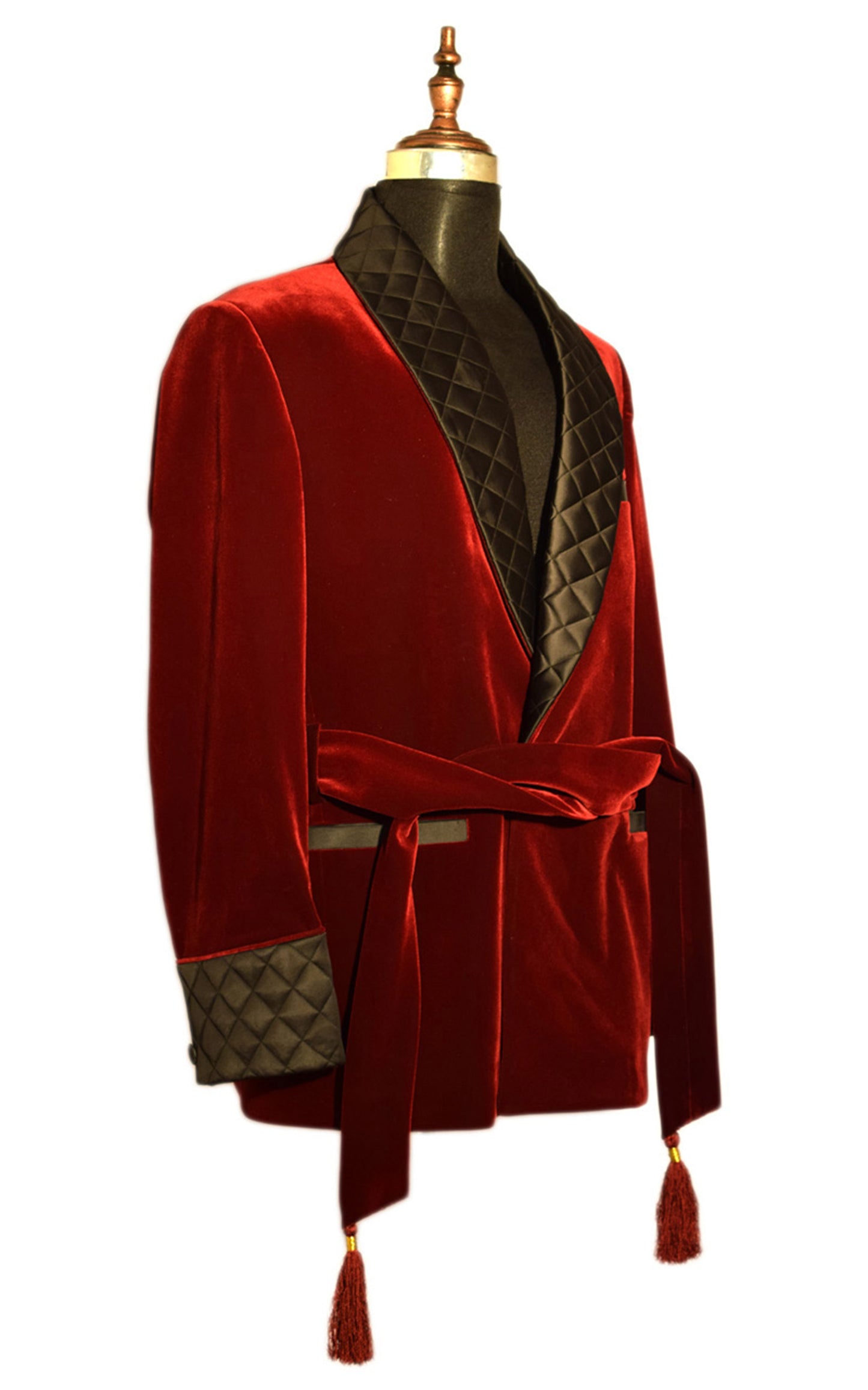 Men Maroon Smoking Jackets Dinner Party Wear Coats - TrendsfashionIN