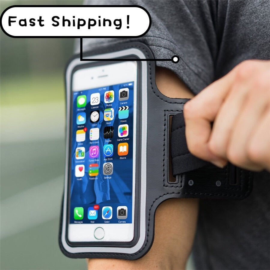 Universal Outdoor Sports Phone Holder Armband Case for Samsung Gym Running Phone Bag Arm Band Case for iPhone xs max for Samsung - TrendsfashionIN